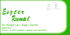 eszter rumpl business card